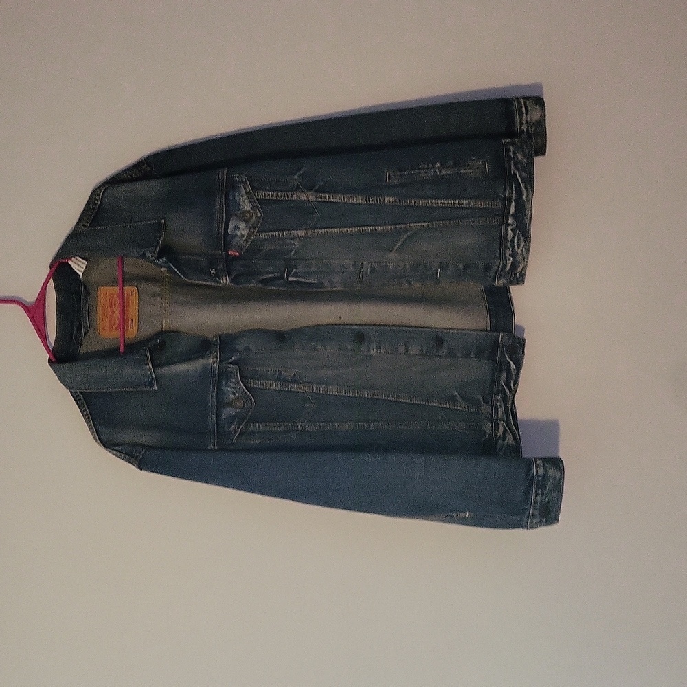 Levi's mens blue jeans jacket
